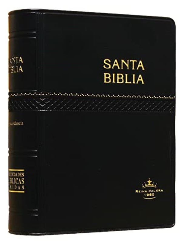 Biblia Reina Valera 1960 Tapa Vinilica Color Negro