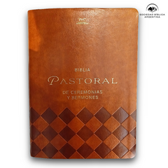 Biblia Pastoral Reina Valera Contemporanea Letra Grande Concordancia Tapa Fina PU Marron