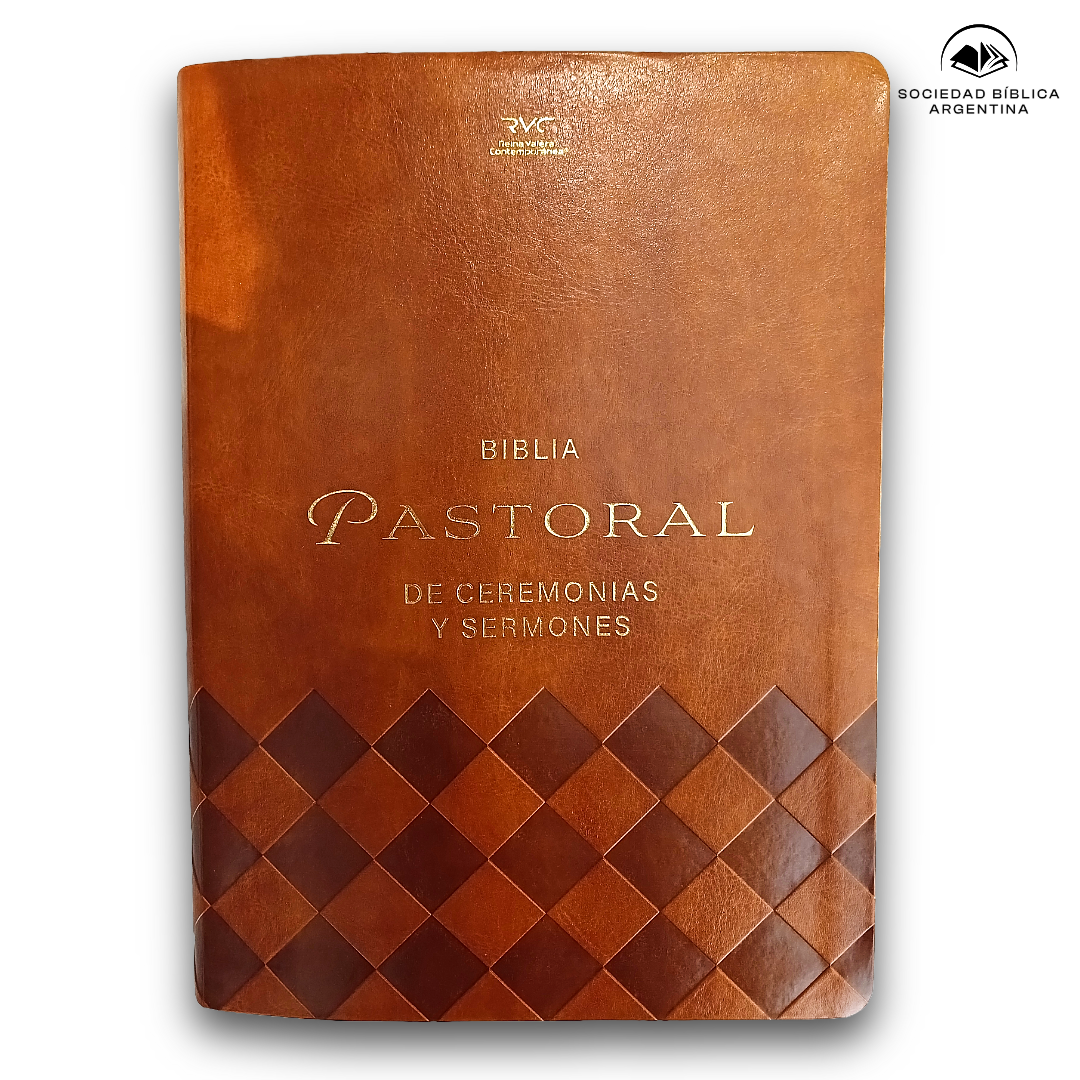 Biblia Pastoral Reina Valera Contemporanea Letra Grande Concordancia Tapa Fina PU Marron