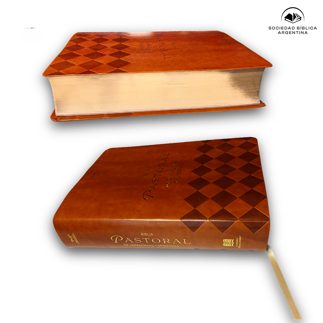 Biblia Pastoral Reina Valera Contemporanea Letra Grande Concordancia Tapa Fina PU Marron