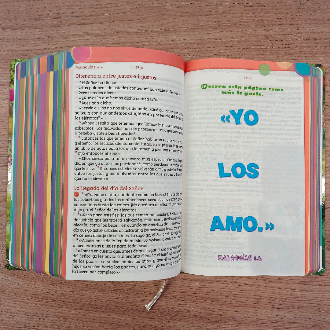 Biblia Siempre Conmigo Reina Valera Contemporánea – Tapa Dura, Palabras de Jesús en Rojo, Letra 12 Puntos