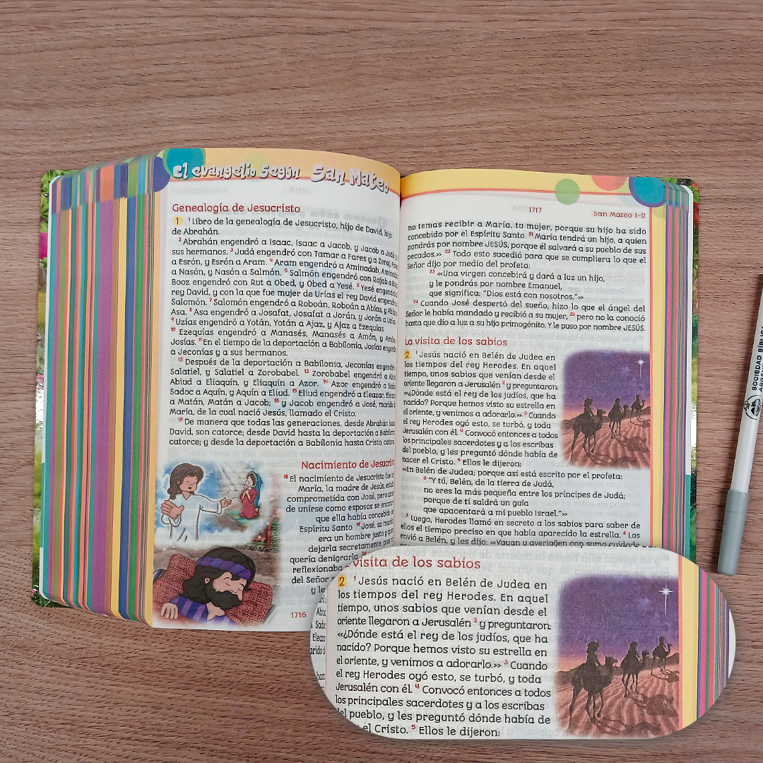 Biblia Siempre Conmigo Reina Valera Contemporánea – Tapa Dura, Palabras de Jesús en Rojo, Letra 12 Puntos