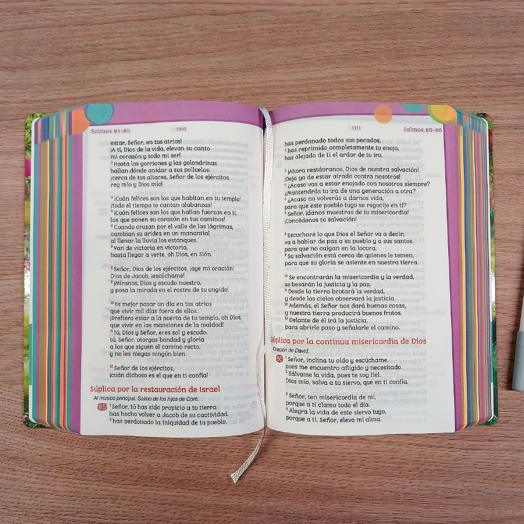 Biblia Siempre Conmigo Reina Valera Contemporánea – Tapa Dura, Palabras de Jesús en Rojo, Letra 12 Puntos