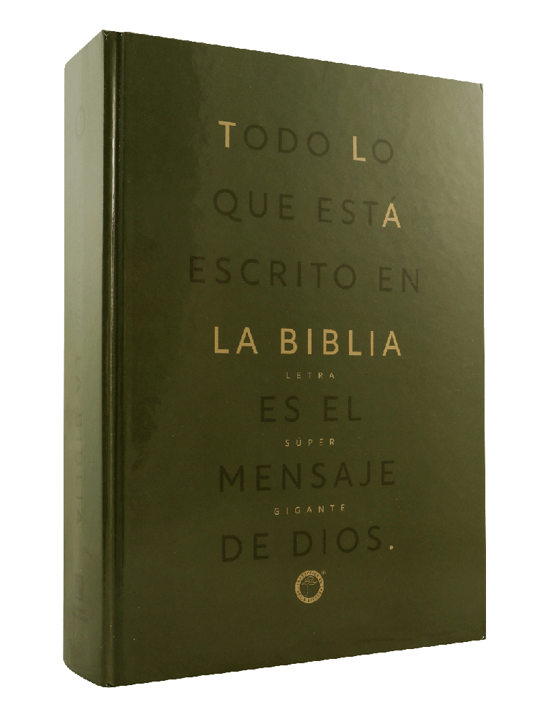 Biblia Traducción Lenguaje Actual Letra Gigante PJR Tapa Dura Verde