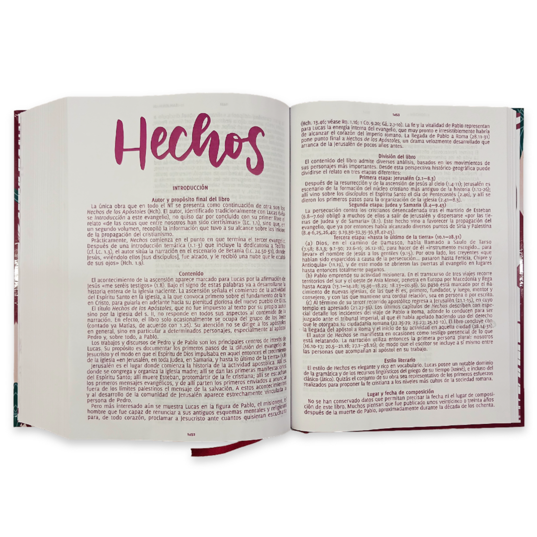 Biblia Reina Valera 1960 Adoro Flores Letra Grande 12 Puntos Tapa Dura