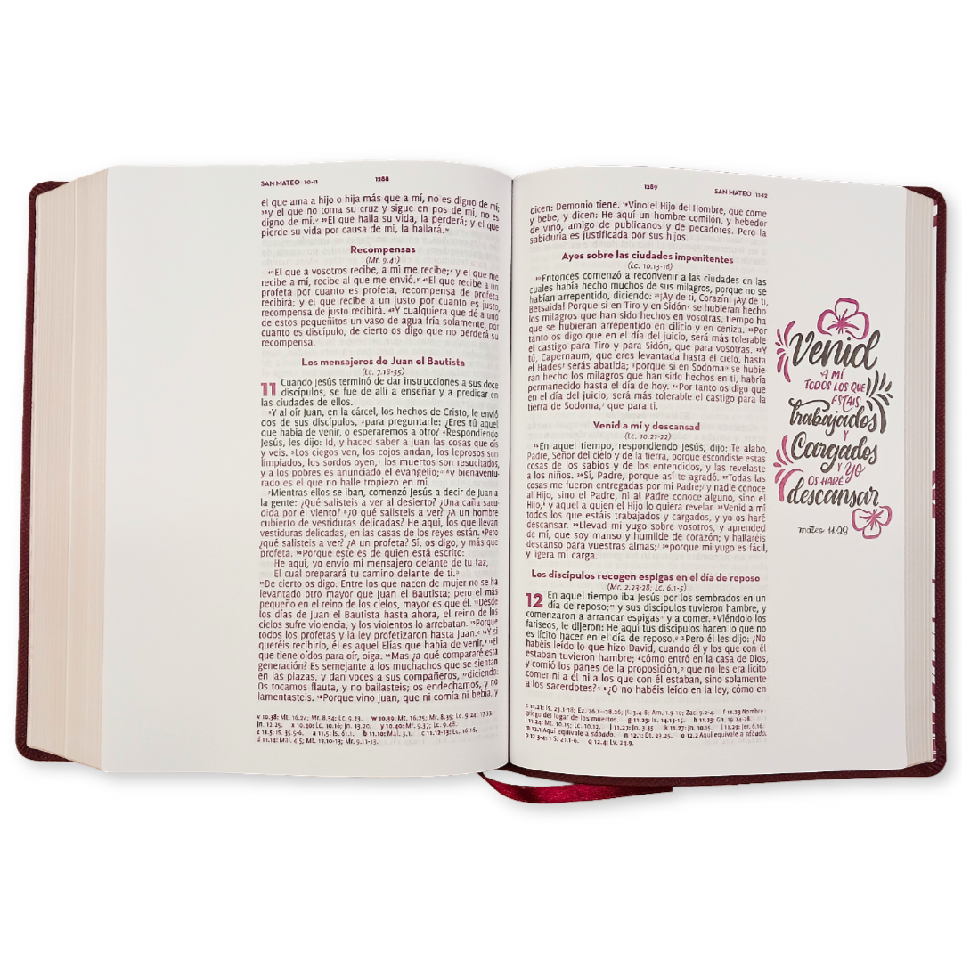 Biblia Reina Valera 1960 Letra Gigante Palabras de Jesús en Rojo Adoro Tapa Blanda