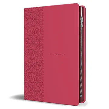 Biblia RVR 1960 Letra 10 Pts 14 X 21 Imit Piel Fucsia Cierre