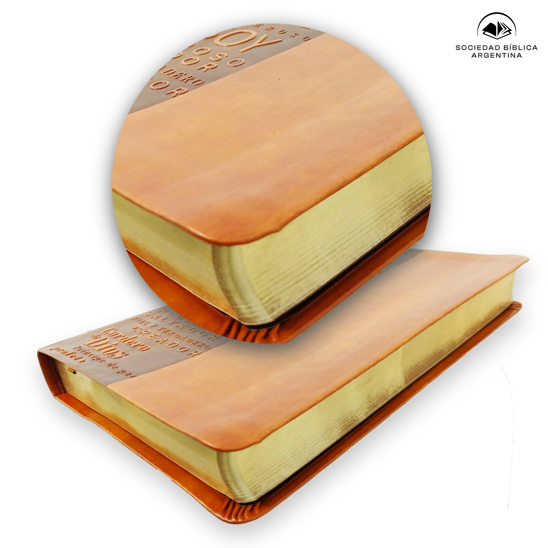 Biblia RVR 1960 Letra 10 Pts 14 X 21 Nombres De Dios Canela