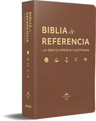 Biblia De Referencia Ilustrada - Reina Valera 1960 - Símil Piel - Color Marrón