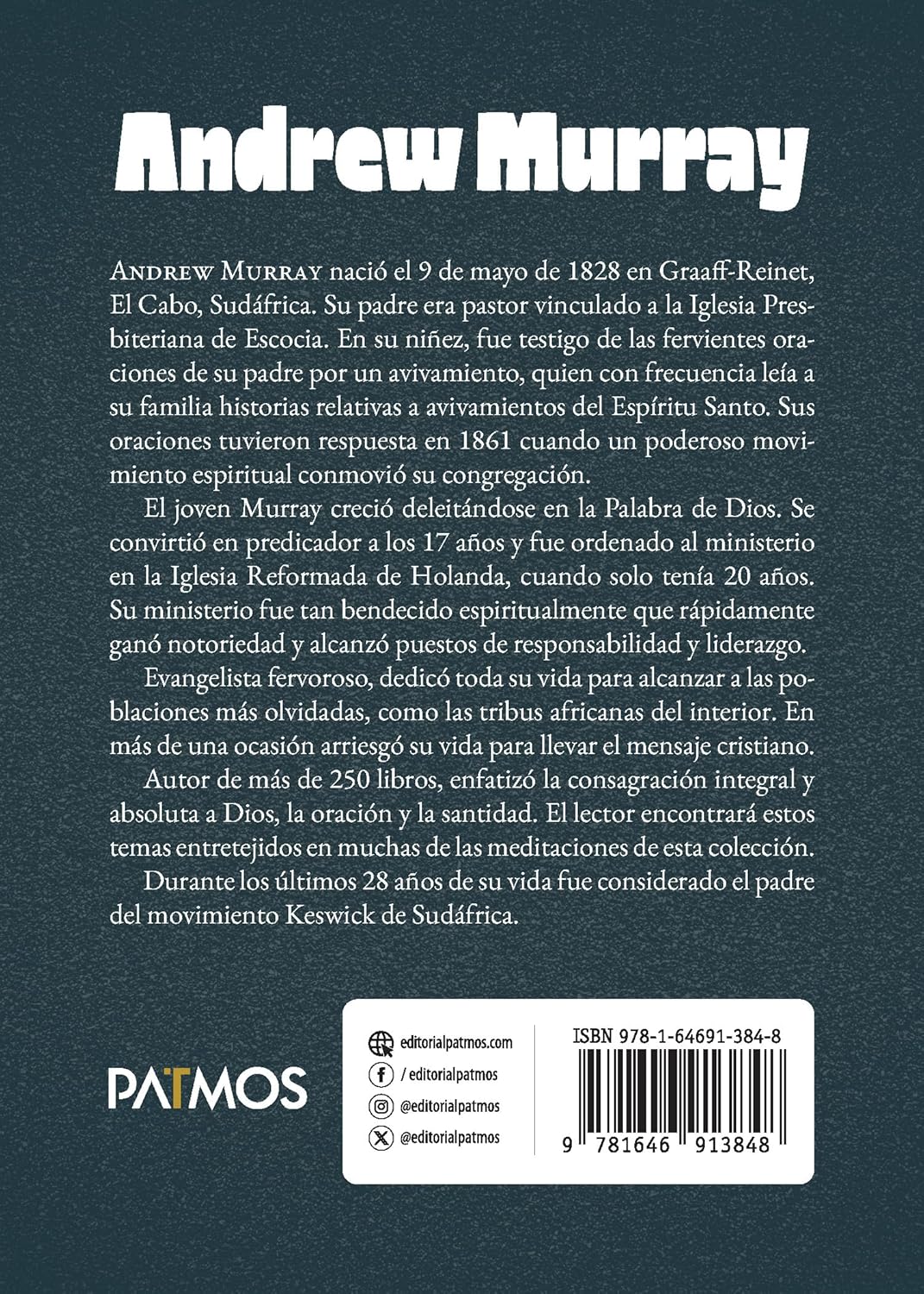 Andrew Murray (120 Meditaciones Para Nutrir El Espíritu Y Refrescar El Alma)