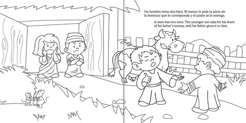 Jonas y el Hijo Pródigo Cuaderno para Colorear Bilingue
