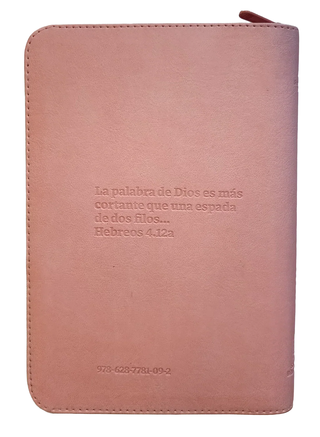 Biblia Traducción al Lenguaje Actual letra grande rosado/lila canto plateado "Vive"