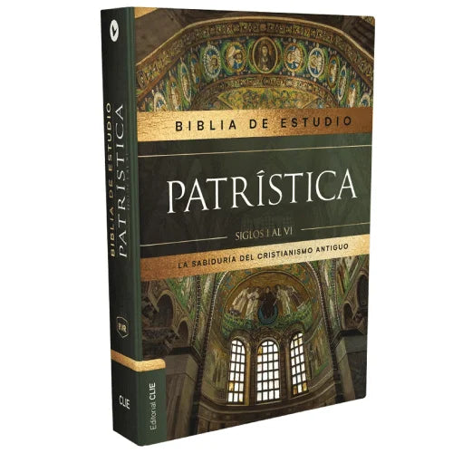 Biblia Reina Valera 1960 De Estudio Patrística Tapa Dura, Interior A Dos Colores, Con Índice, Palabras De Jesús En Rojo Idx