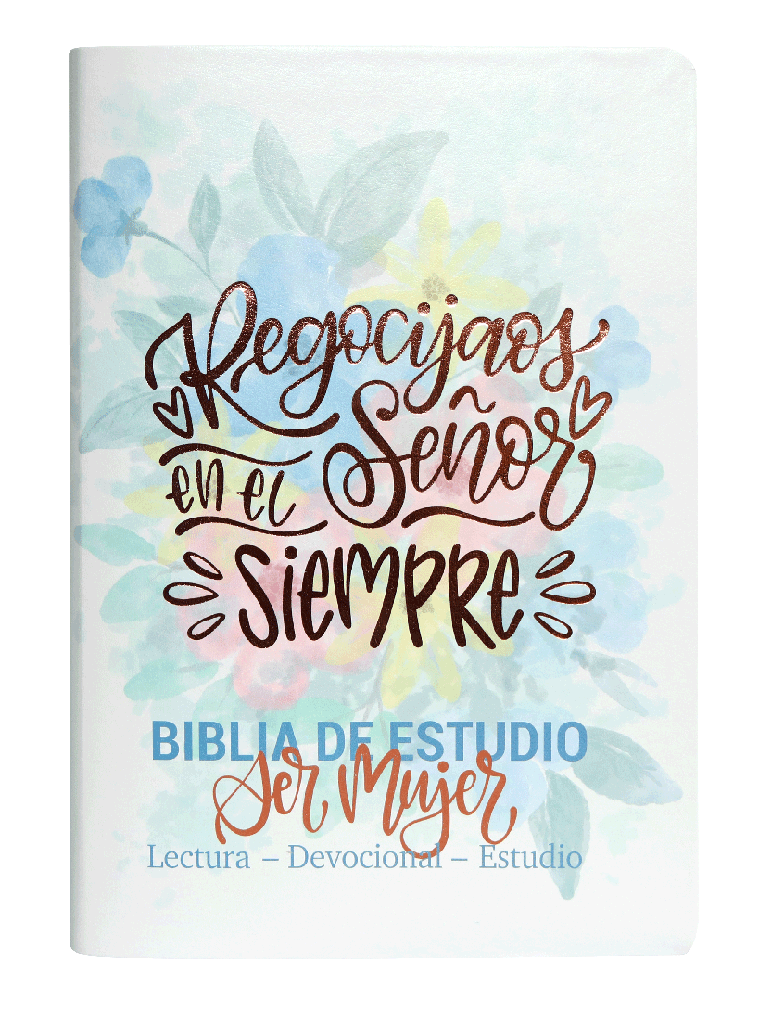 Biblia Reina Valera 1960 Letra Grande Estudio Mujer Flores con cuadro decorativo