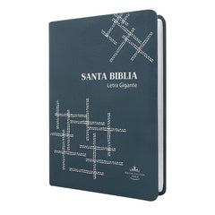 Biblia Reina Valera 1960 Letra Gigante 17x23cm Tapa PU Concordancia Turquesa