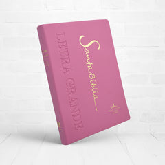 Biblia Reina Valera 1960 Letra Estándar Con Concordancia Tapa PU Rosada 14 x 21 cm