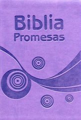 Biblia Reina Valera 1960 Manual Simil Piel Promesas Lila