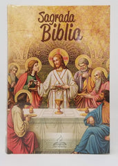 Biblia Dios Habla Hoy tapa dura Santa Cena canto dorado