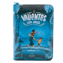 Biblia Dios Habla Hoy con cierre vinilo azul canto pintado