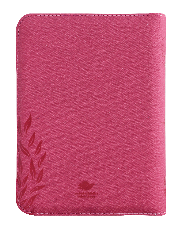 Biblia Reina Valera 1960 Cierre Fucsia Rosa Canto Plata Qr