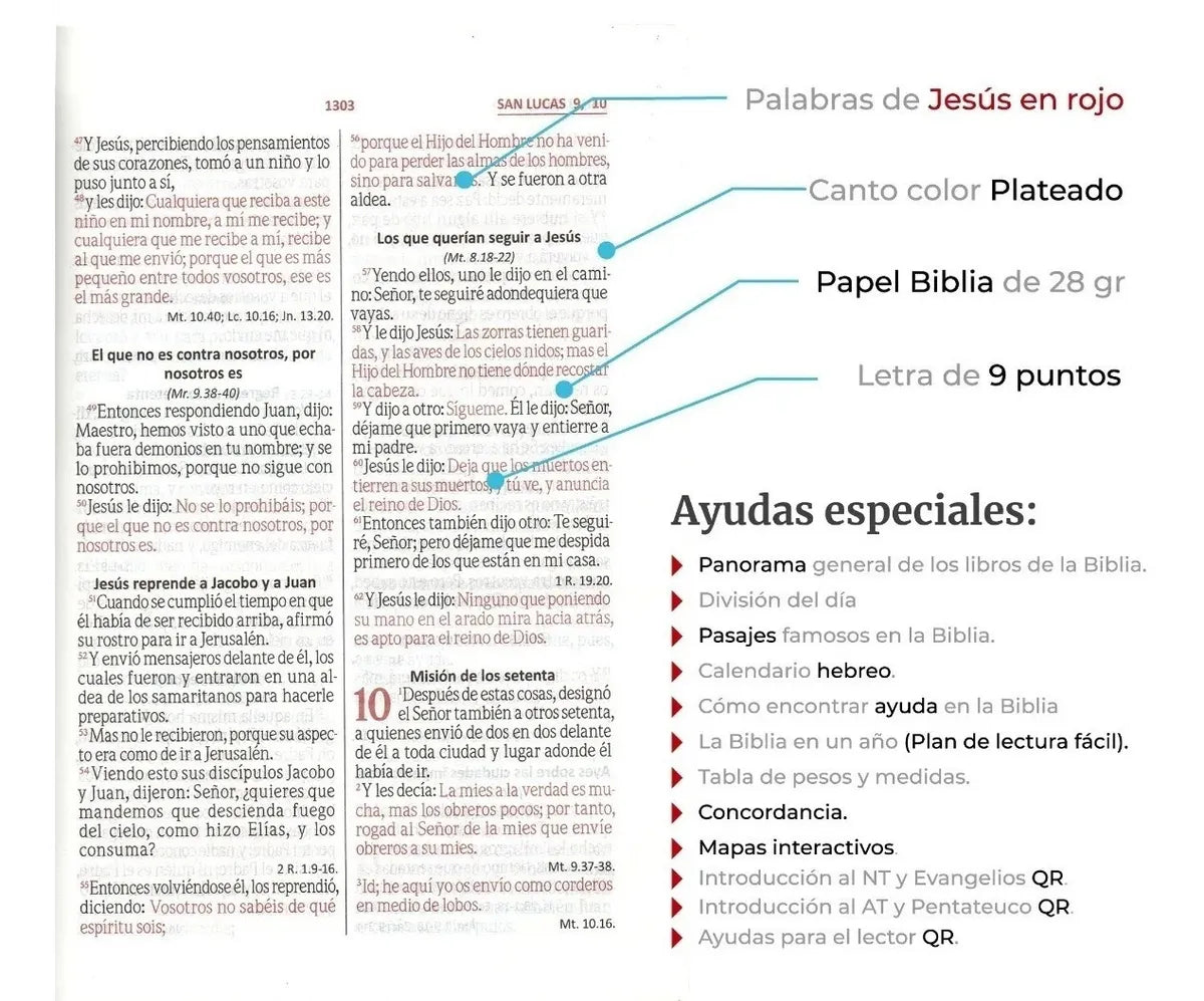 Biblia Reina Valera 1960 con cierre palabras de Jesús en rojo letra mediana fucsia canto plateado