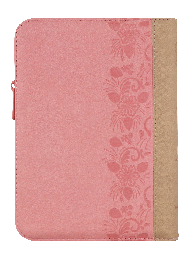 Biblia Reina Valera 1960 Letra Mayor Cierre Rosa Beige Qr