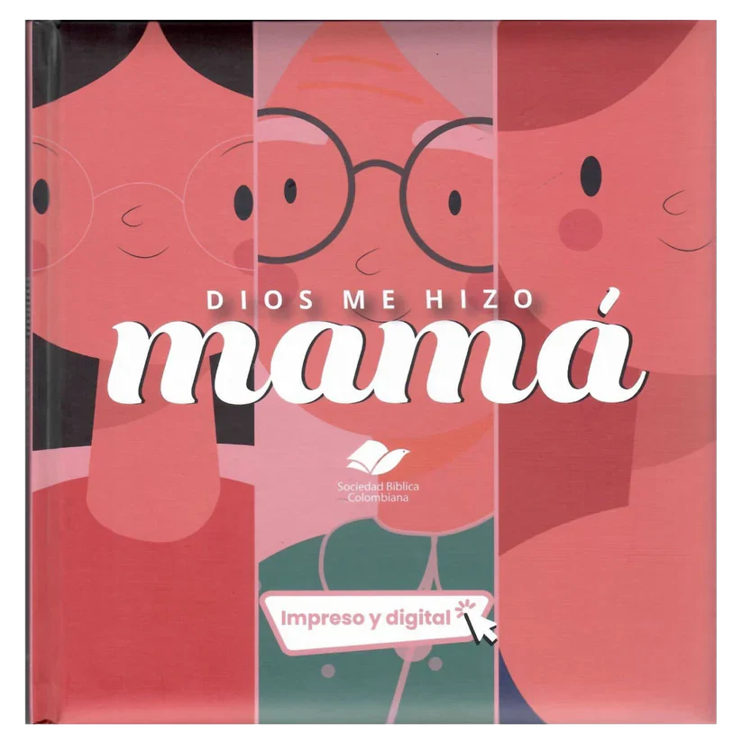 Biblia Reina Valera Contemporánea – 373 – Letra 8 pts – 21x21 cm – Dios Me Hizo Mamá – Rojo