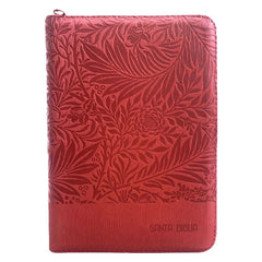 Biblia Reina Valera 1960 – 056 – Con Concordancia – Letra 10 pts – 16x22 cm – Palabras de Jesús en Rojo – Cierre con Índice – Tapa PU Rojo