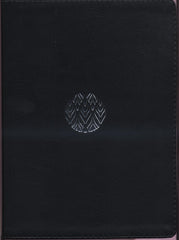 Biblia Reina Valera 1960 letra gigante con cierre imitación piel negra canto plateado