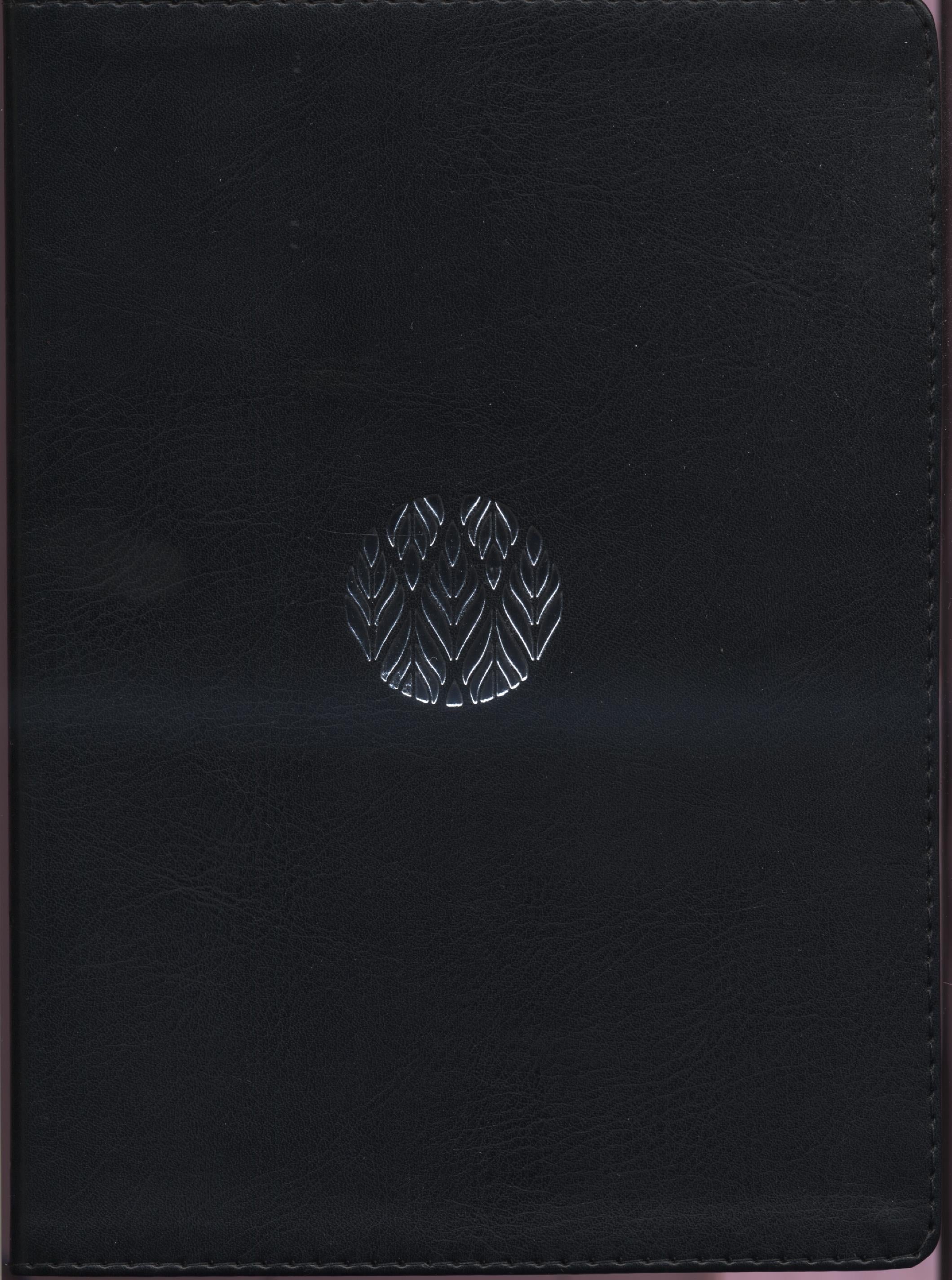 Biblia Reina Valera 1960 letra gigante con cierre imitación piel negra canto plateado