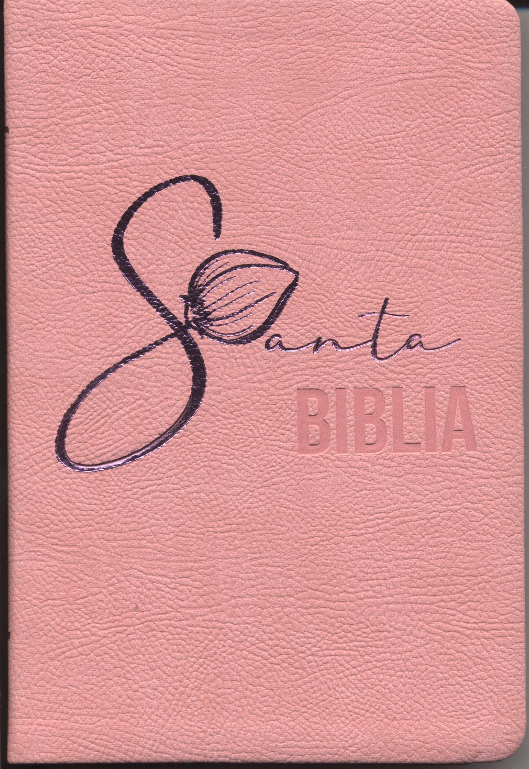 Biblia Reina Valera 1960 letra mediana rosa canto rosado