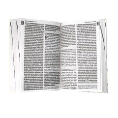 Biblia Reina Valera 1960 letra grande flexible blanca canto blanco
