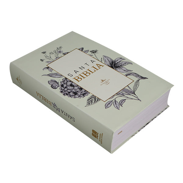 Biblia Reina Valera 1960 letra grande flexible blanca canto blanco