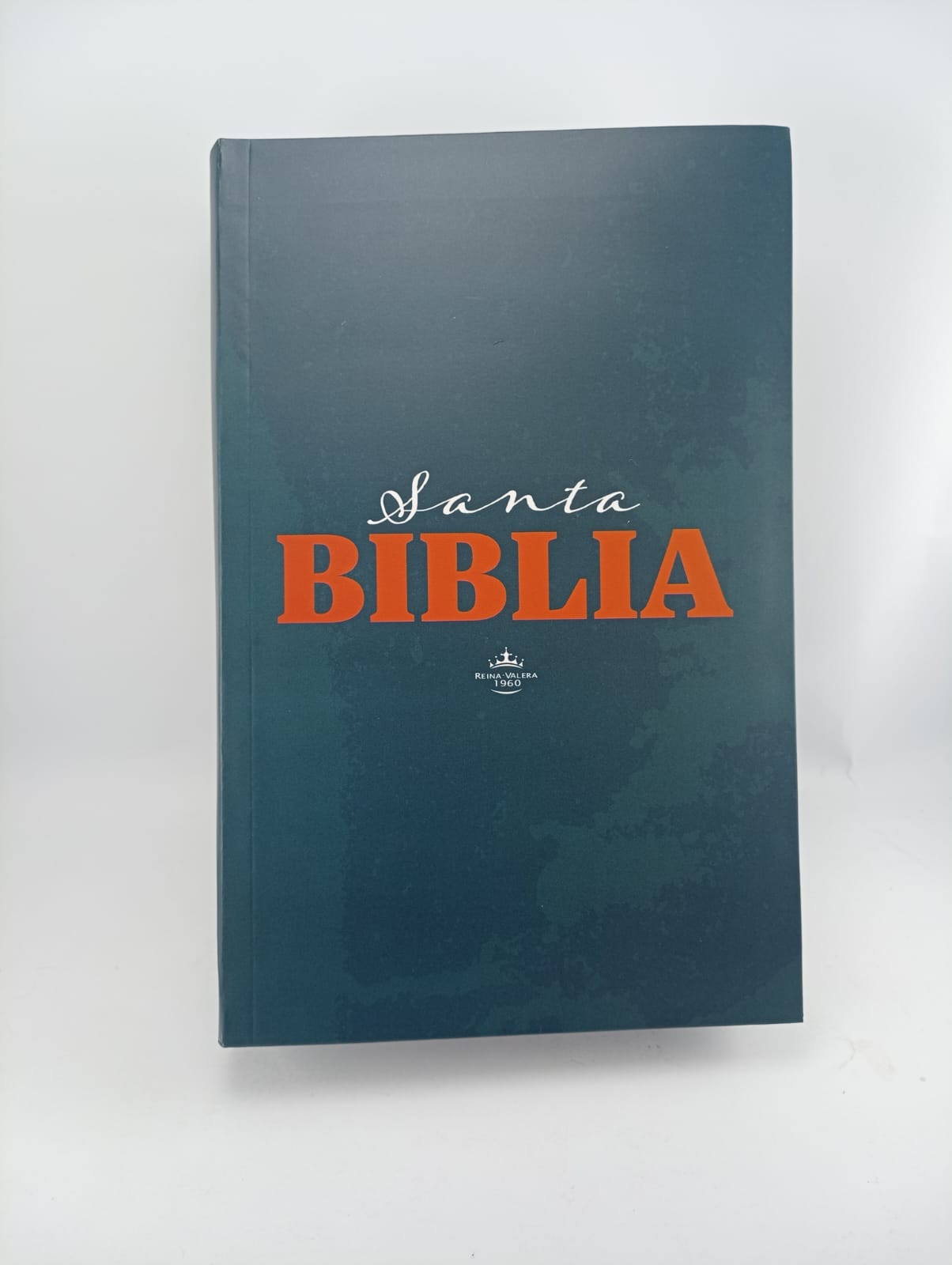Biblia Reina Valera 1960 letra grande flexible azul canto blanco