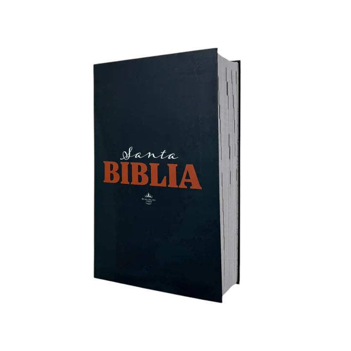 Biblia Reina Valera 1960 letra grande flexible azul canto blanco