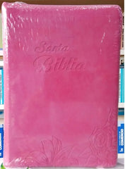 BIBLIA REINA VALERA 1960 055cLGZPJR L 11p 15x20 CONCORDACIA CIERRE IMITACION PIEL PJR FUCSIA