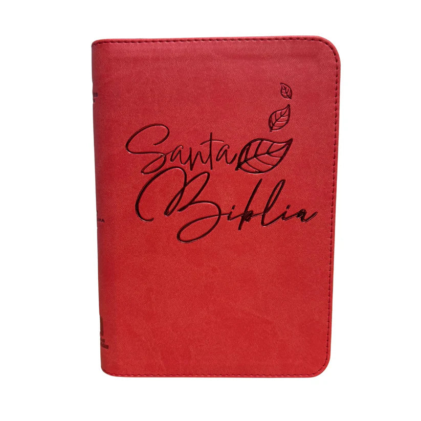 BIBLIA REINA VALERA 1960 066ZLG PJR L 12p 13x21 CIERRE TAPA PU ROJO PJR