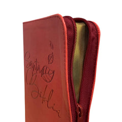 BIBLIA REINA VALERA 1960 066ZLG PJR L 12p 13x21 CIERRE TAPA PU ROJO PJR