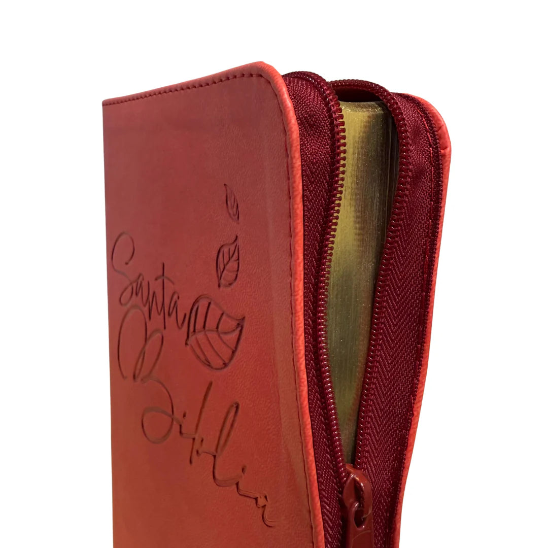 BIBLIA REINA VALERA 1960 066ZLG PJR L 12p 13x21 CIERRE TAPA PU ROJO PJR