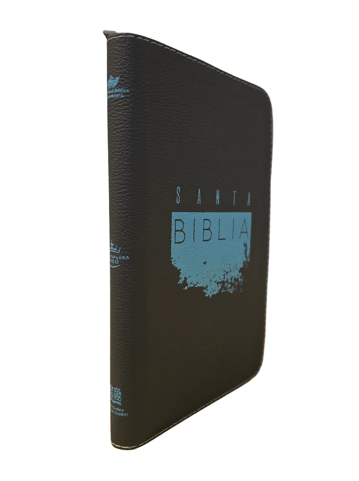 BIBLIA REINA VALERA 1960 65ueZ 21x13 CIERRE TAPA IMITACION PIEL GRIS