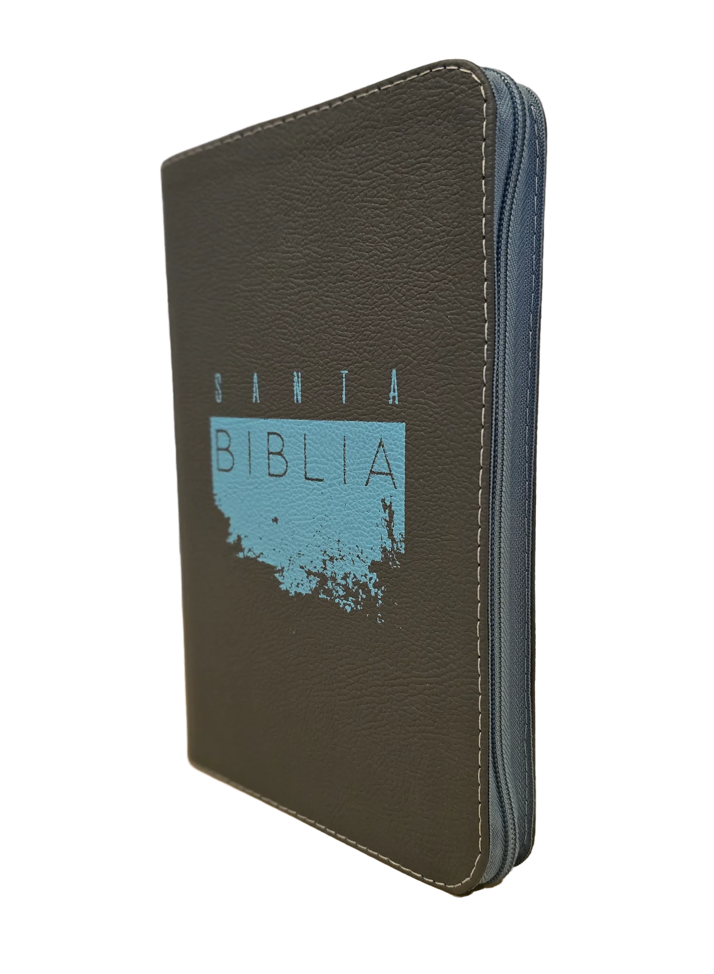 BIBLIA REINA VALERA 1960 65ueZ 21x13 CIERRE TAPA IMITACION PIEL GRIS
