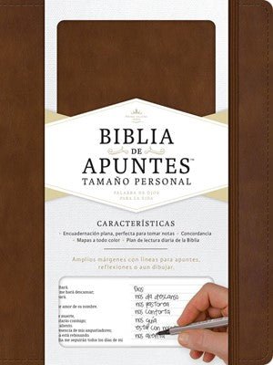 Biblia Reina Valera 1960 De Apuntes Tamaño Personal Cafe Simil Piel