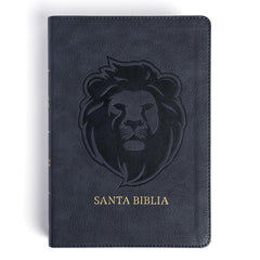 Biblia Reina-Valera 1960, Letra 12 Pt, 13,5×20, Tapa PU, León Ceniza