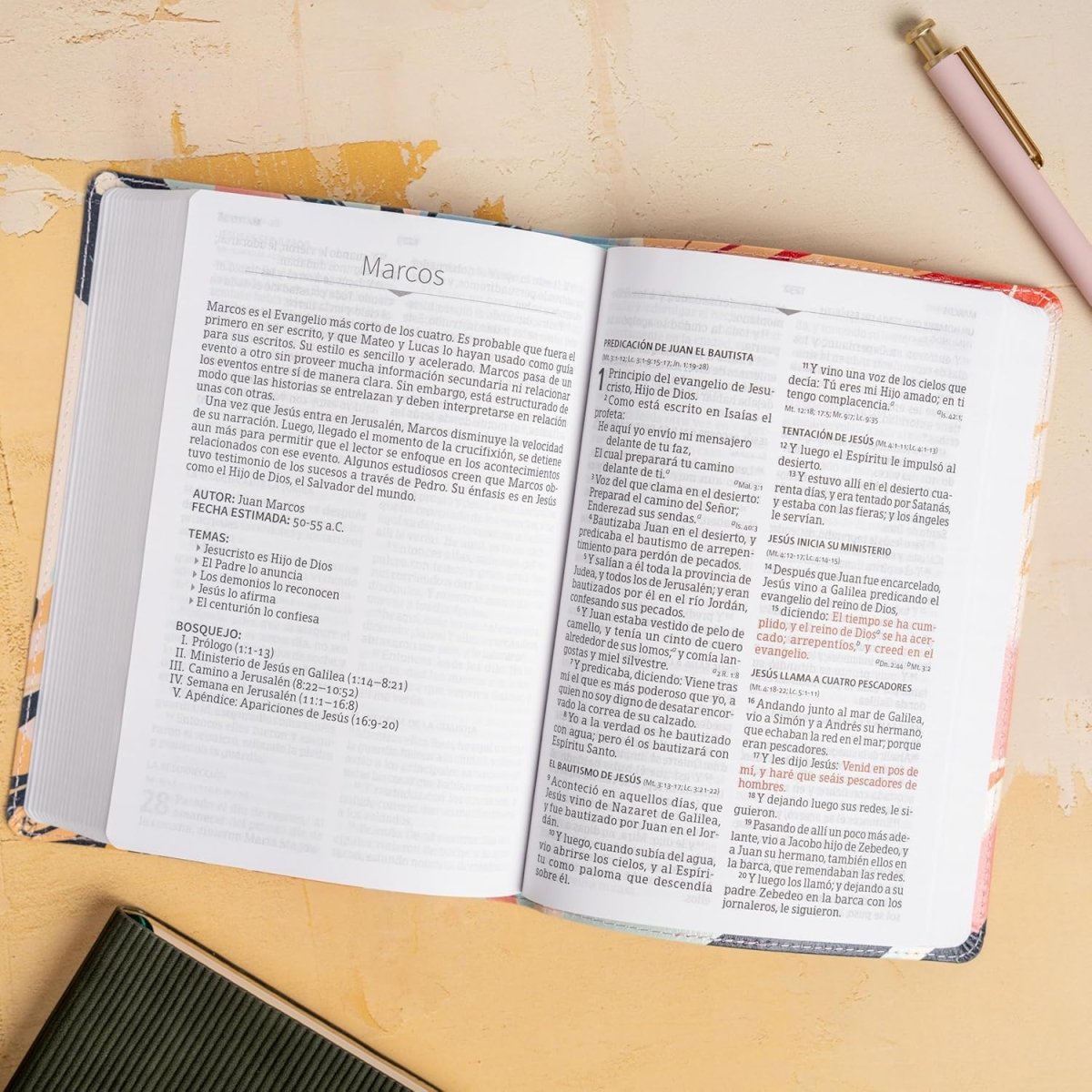 Biblia Reina-Valera 1960, Letra 12 Pt, 13,5×20, Tapa PU, Multicolor