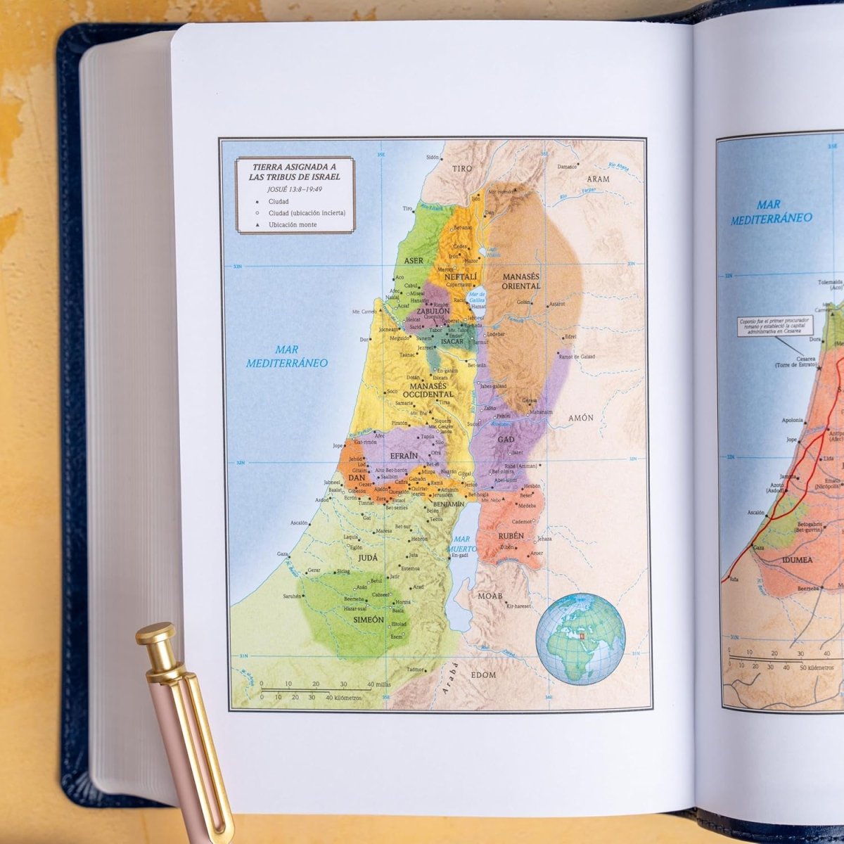 Biblia Reina-Valera 1960, Letra 12 Pt, 13,5×20, Tapa PU, Azul Marino