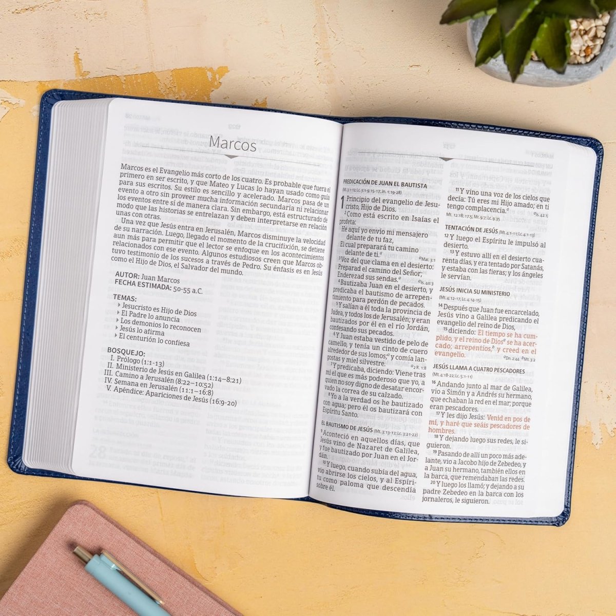 Biblia Reina-Valera 1960, Letra 12 Pt, 13,5×20, Tapa PU, Azul Marino