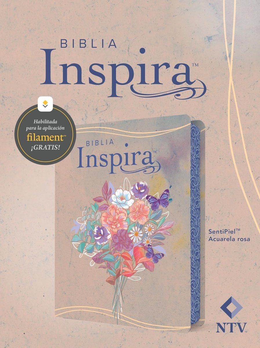 Biblia Nueva Traducción Viviente (NTV), Letra 8,25 Pt, 16×21, Inspira, Con Filament, Tapa PU, Rosa