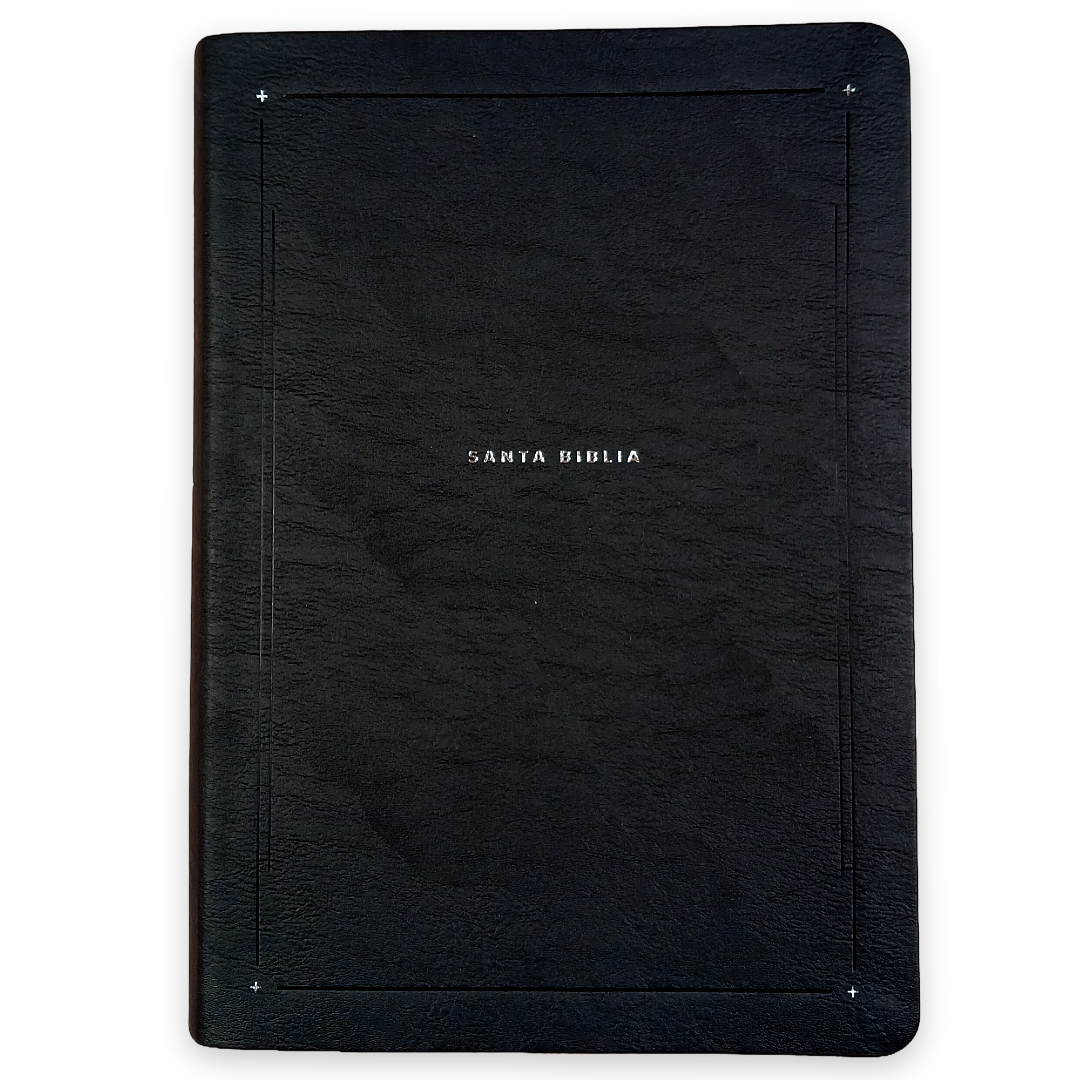 Biblia de Estudio del Diario Vivir Nueva Traducción Viviente – Tapa Imitación Piel Negro con Índice, Letra 11pt, 18x25 cm