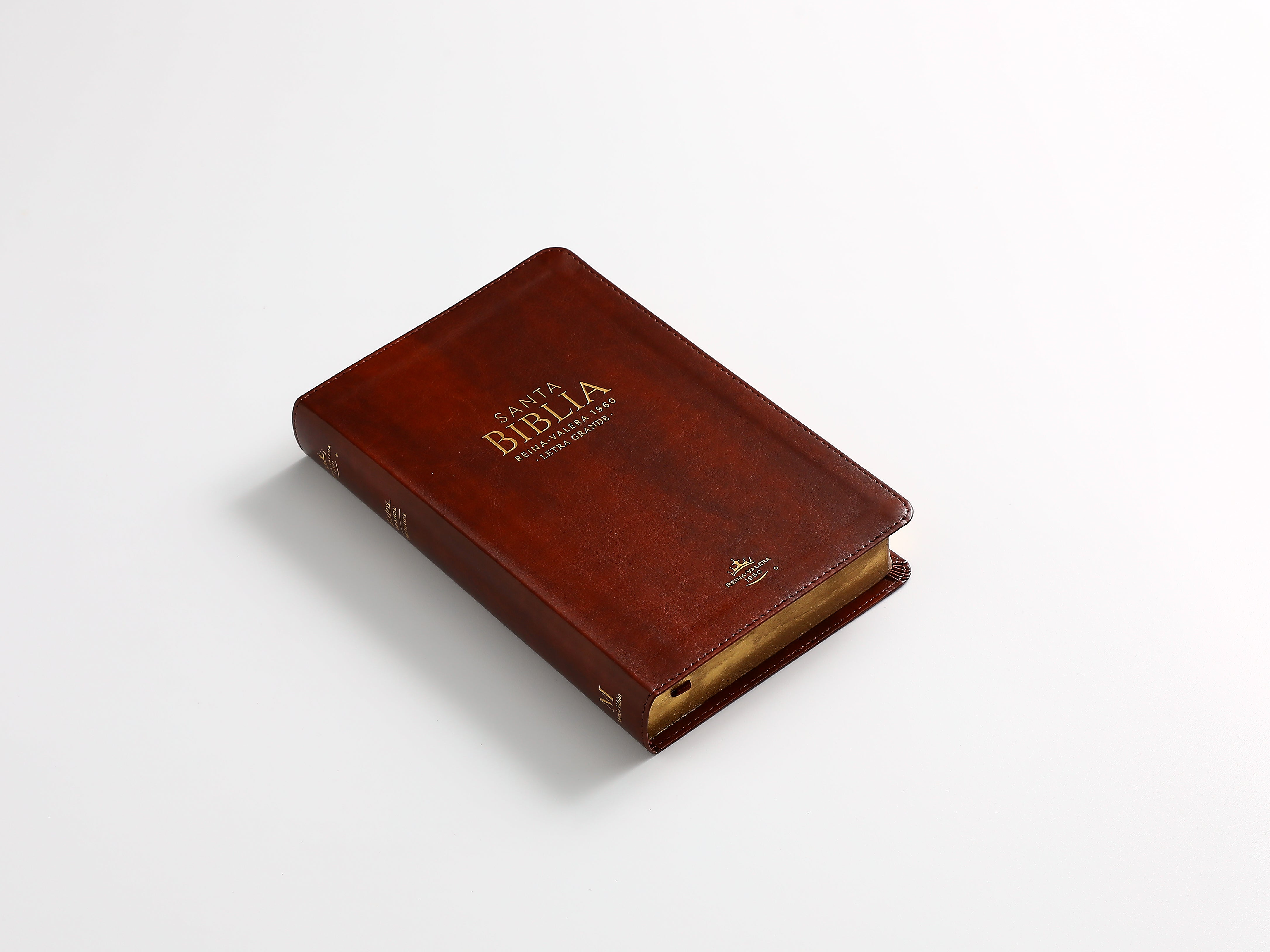 Biblia Reina Valera 1960 · 13,8x21,2 cm · Letra grande 12,5 pt · Edición clásica · Tapa imitación piel café