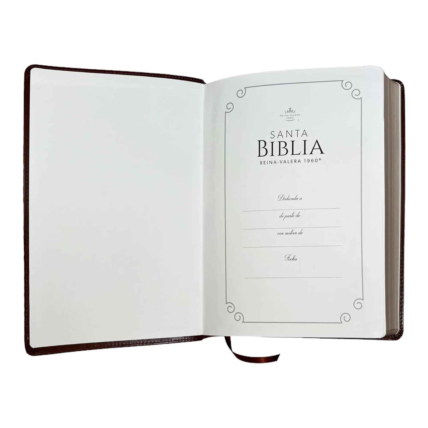 Biblia Reina Valera 1960 095C Lspgi 19P 18X26 Pjr Clásica Café